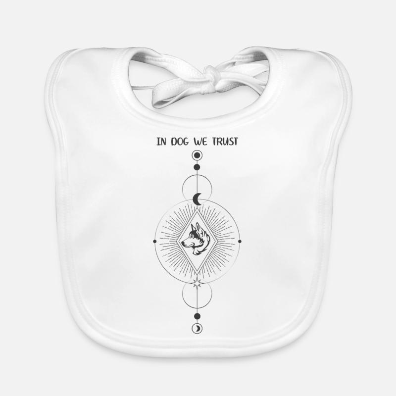 we trust in dogs Organic Baby Bibs