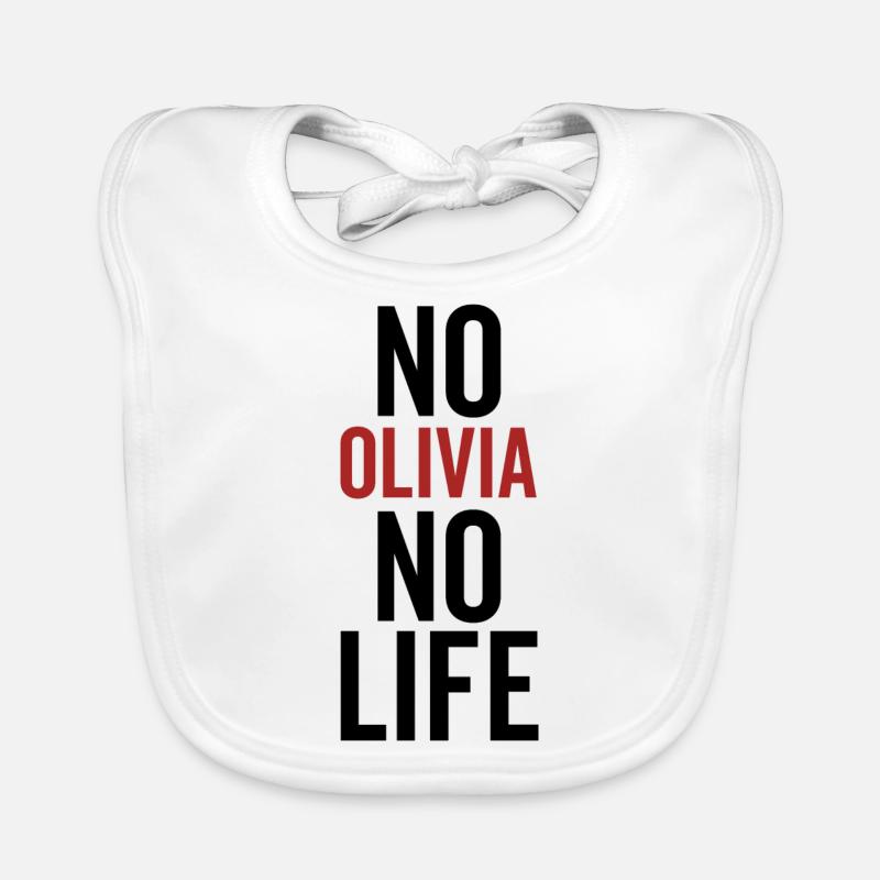 Keine Olivia Kein Leben Baby Bio-Lätzchen