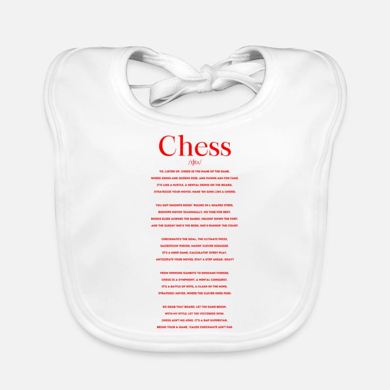 Chess Definition Rap Organic Baby Bibs