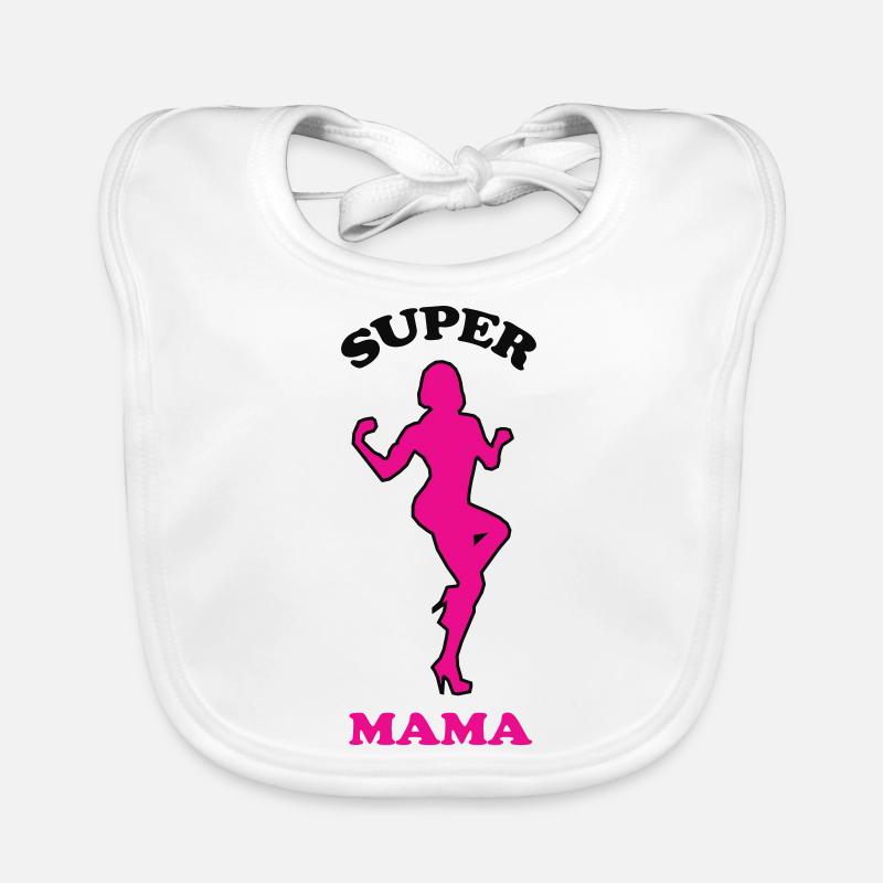 SUPER MAMA Bavoir bio Bébé