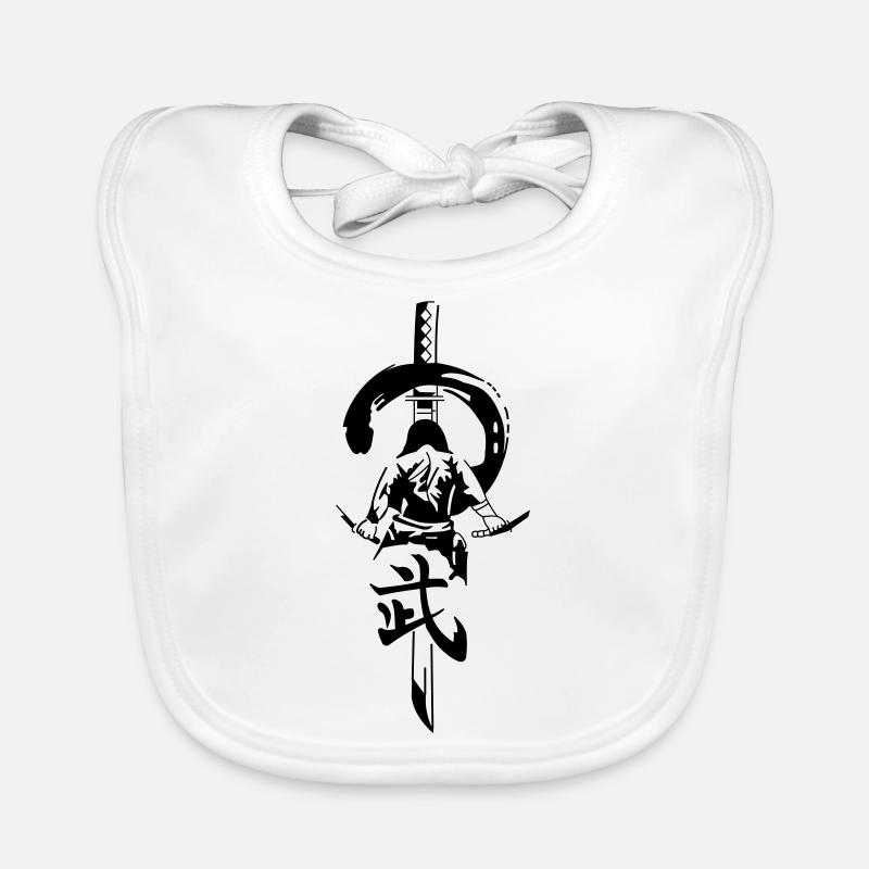 Samurai - Katana Baby Bio-Lätzchen