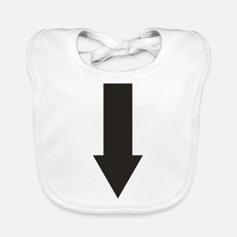Down arrow Organic Baby Bibs