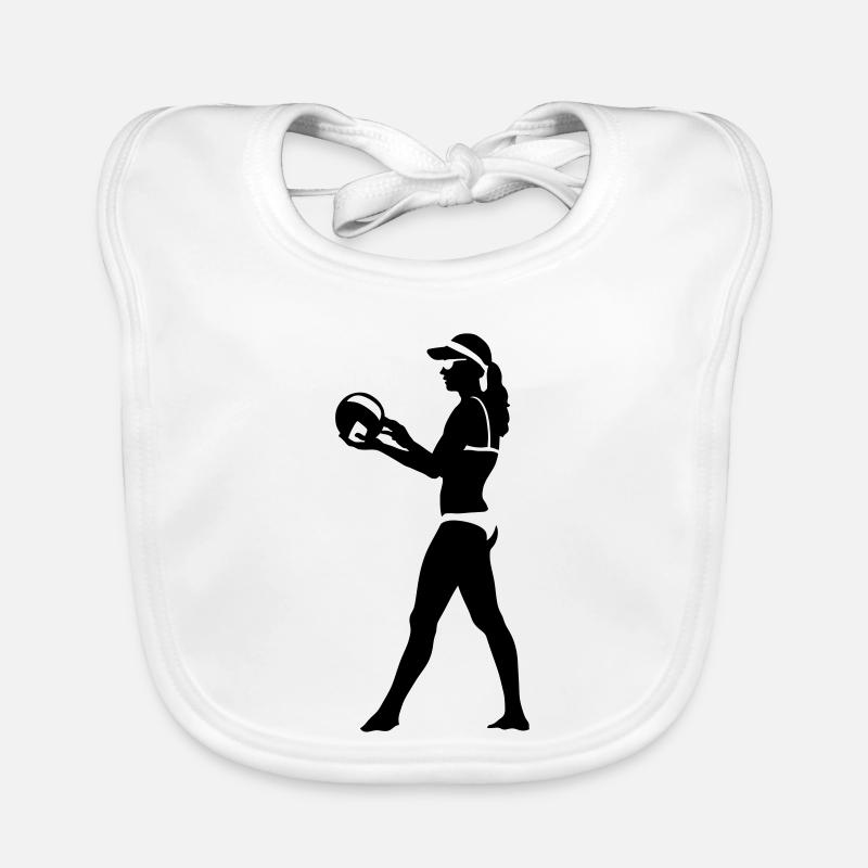 Beachvolleyball Baby Bio-Lätzchen