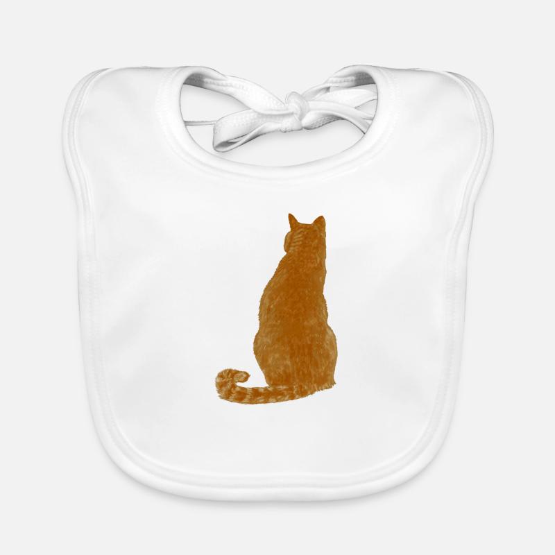 Chat blond Bavoir bio Bébé
