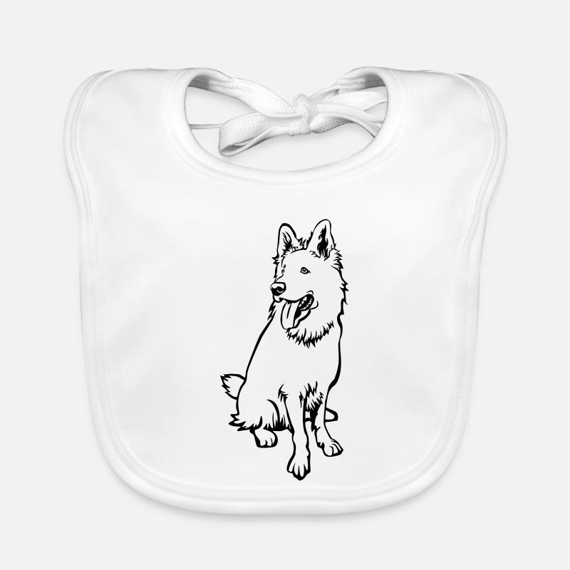 Schweizer Schäferhund Baby Bio-Lätzchen