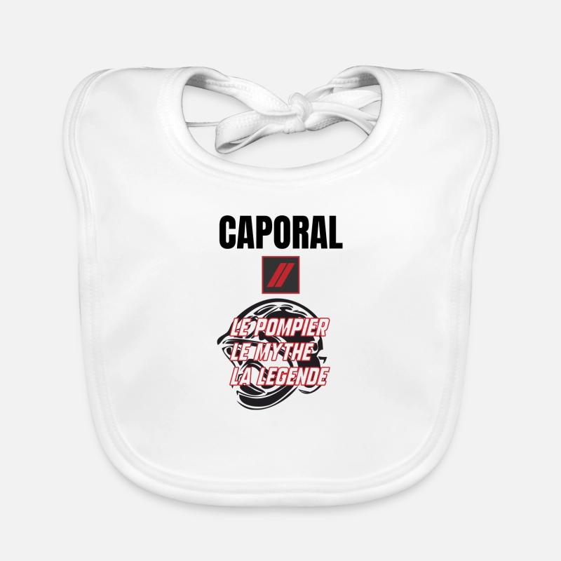 Caporal pompier Bavoir bio Bébé