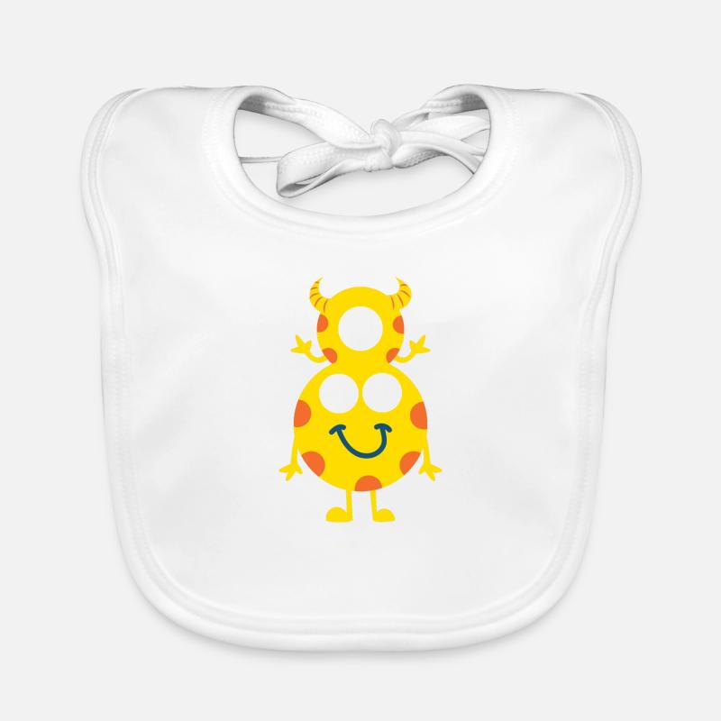 Monstre Double Heureux Bavoir bio Bébé