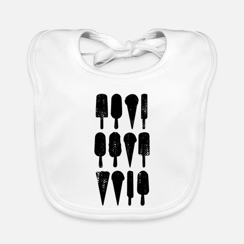 Eiscreme Sorten Baby Bio-Lätzchen