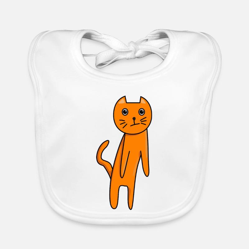 Verwirrte Katze Baby Bio-Lätzchen