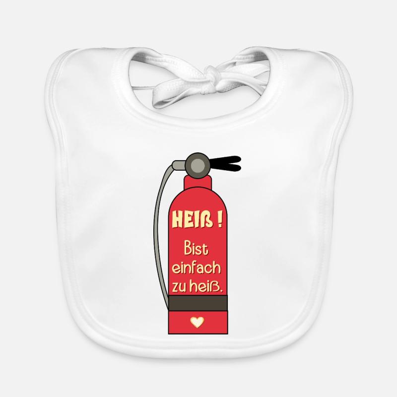 Valentinstag Feuerlöscher Baby Bio-Lätzchen