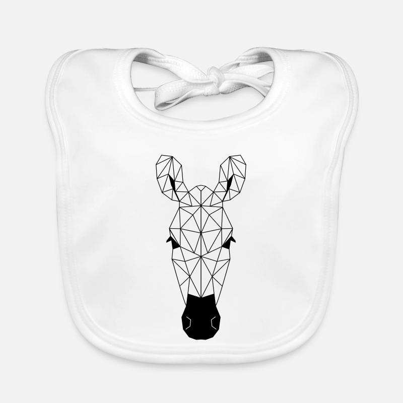 Zebra Polygon Baby Bio-Lätzchen