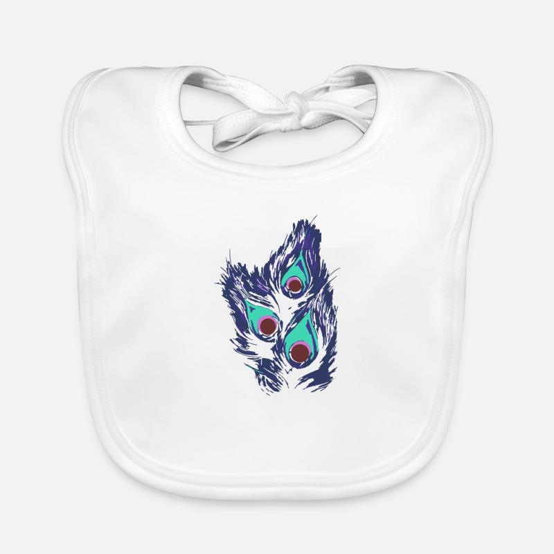 Peacock Peacock Feather,Peacock,Peacock Eye Organic Baby Bibs