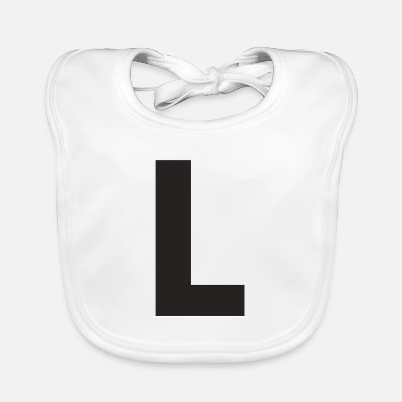 L - Baby Bio-Lätzchen - Weiß
