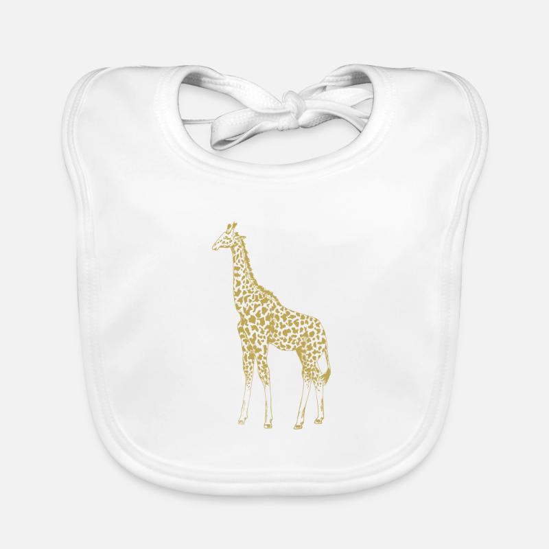 Illustrierte Designs mit Giraffe Baby Bio-Lätzchen