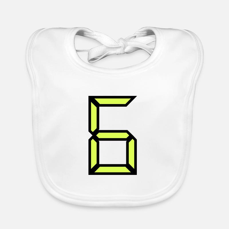 6. 6 YEARS. 6th ANNIVERSARY. BIRTHDAY 6 YEARS Organic Baby Bibs