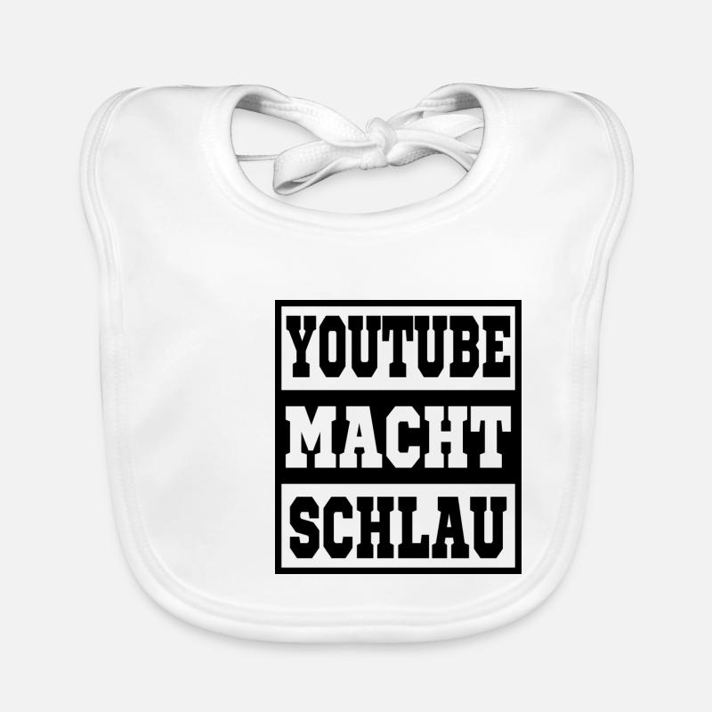 Youtube vous rend intelligent Bavoir bio Bébé