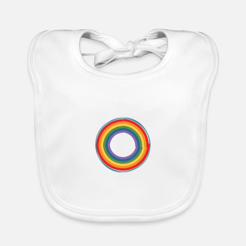 Rainbow circle Bavoir bio Bébé