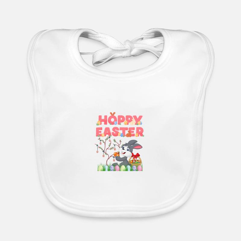 Happy Easter Organic Baby Bibs