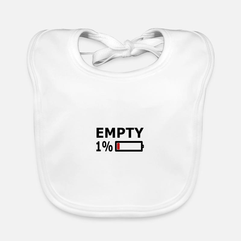 Battery, Empty, Empty, Battery Organic Baby Bibs