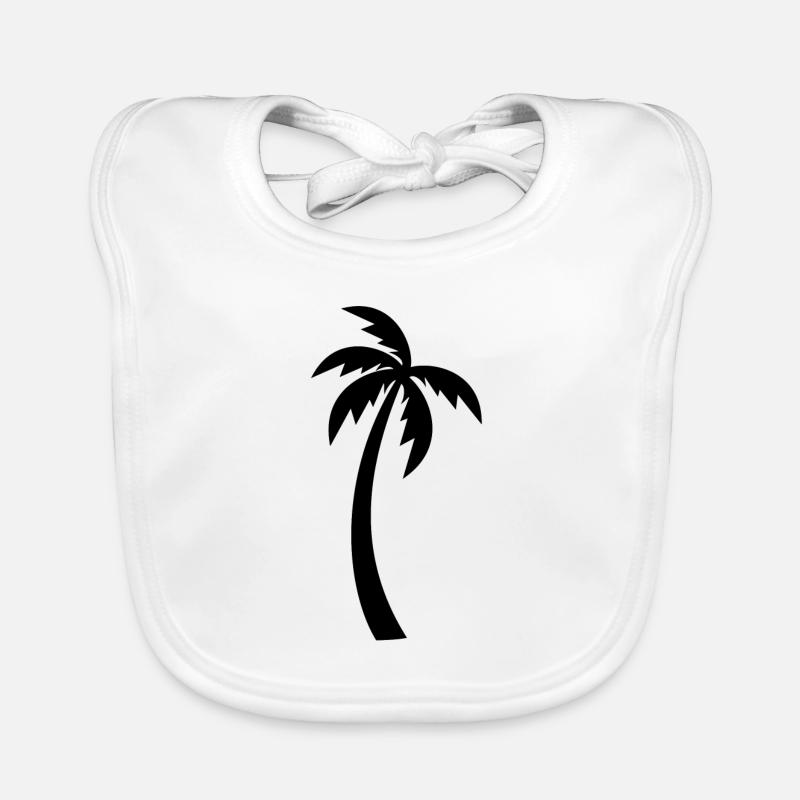 Palm tree Organic Baby Bibs