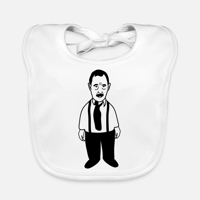 alfred - Organic Baby Bibs - white