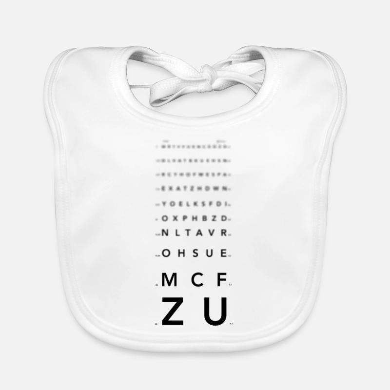 Monoyer Scale Organic Baby Bibs