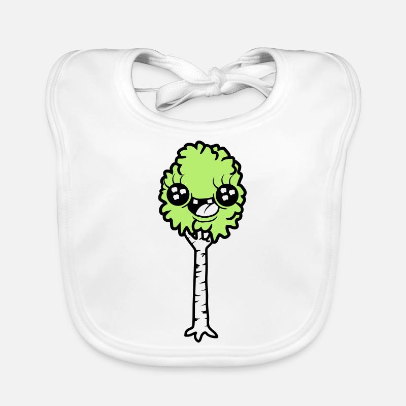 Laughing Cartoon Birch Organic Baby Bibs