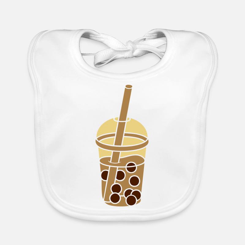 Design Comic Bubble Tea Bavoir bio Bébé