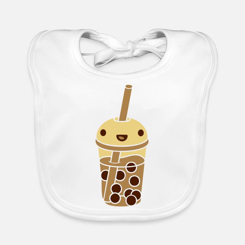 Anime Gesicht Bubble Tea Baby Bio-Lätzchen
