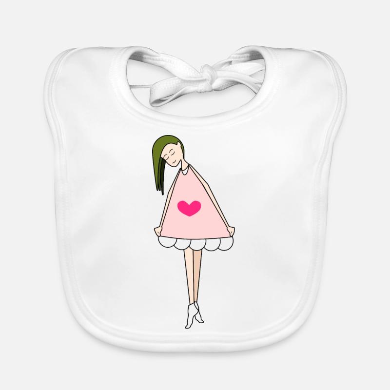 Poupée Fuchsia Bavoir bio Bébé