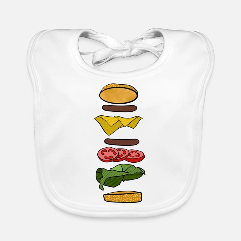 Burger Bavoir bio Bébé