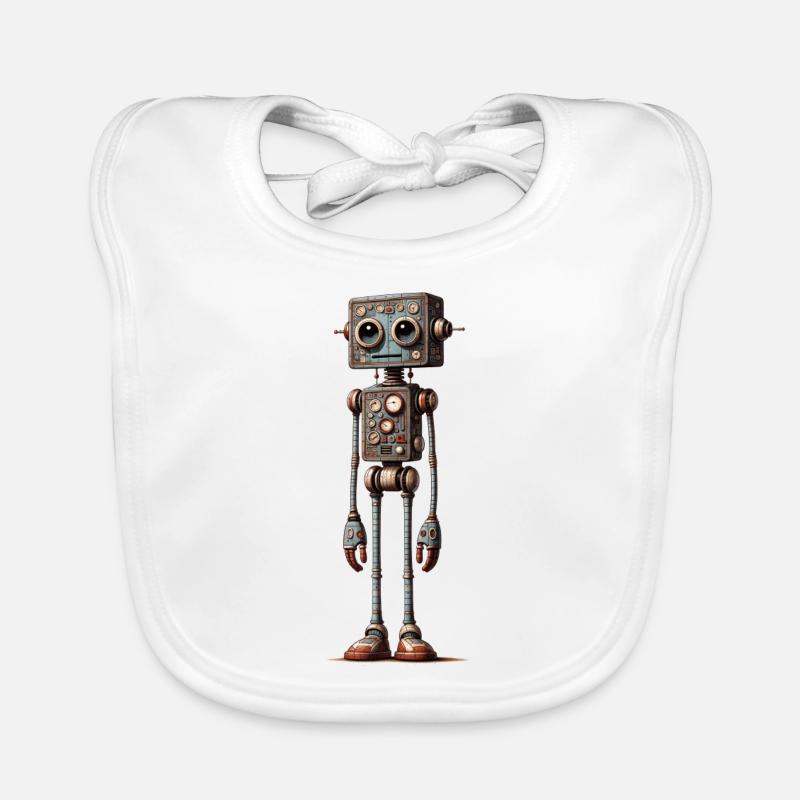 Femme robot Bavoir bio Bébé