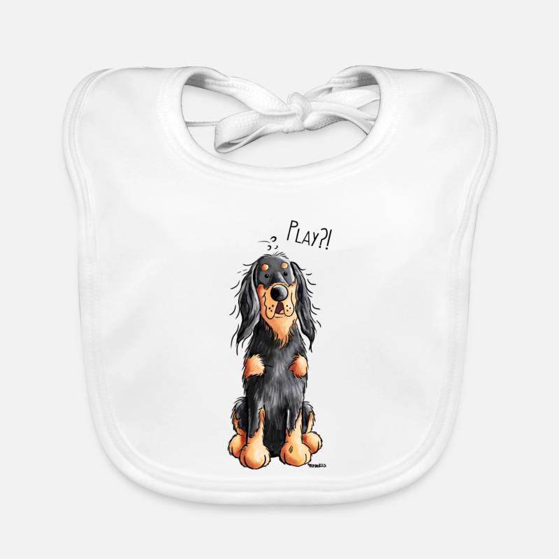 Drôle Gordon Setter dessin animé - Chien - Cadeau Bavoir bio Bébé