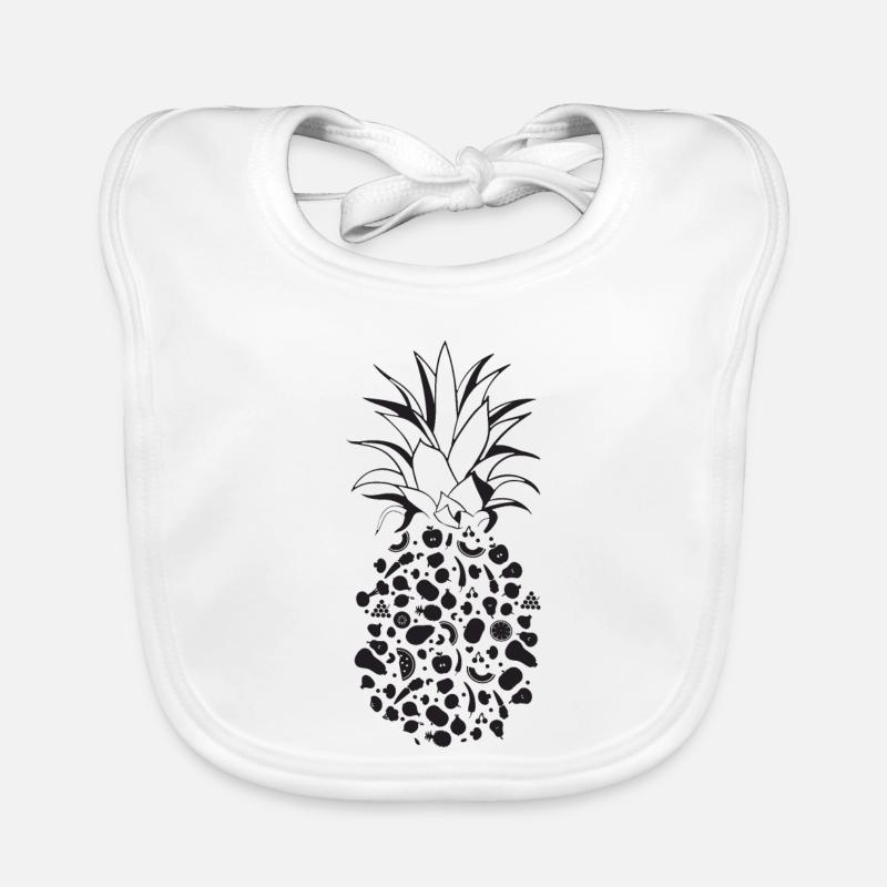 Fruits comme ananas Bavoir bio Bébé