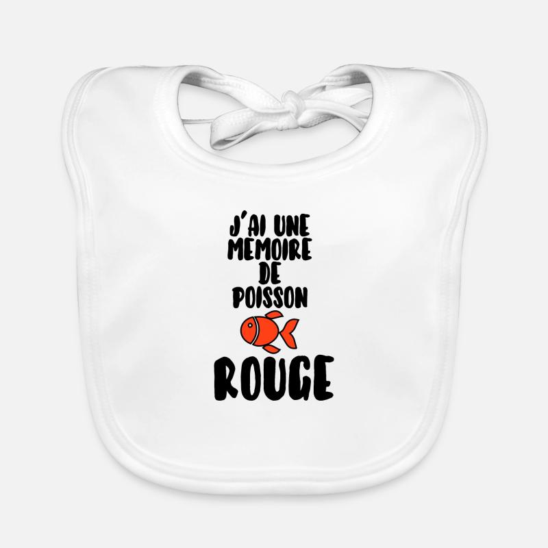 Mémoire de poisson rouge Bavoir bio Bébé