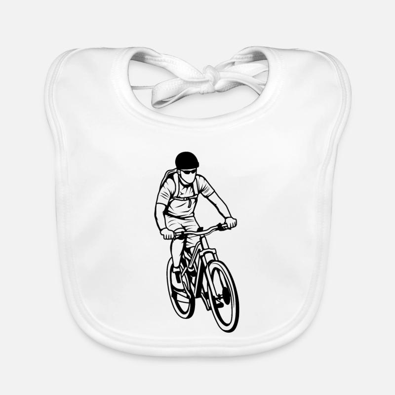 Mountain bikers Organic Baby Bibs