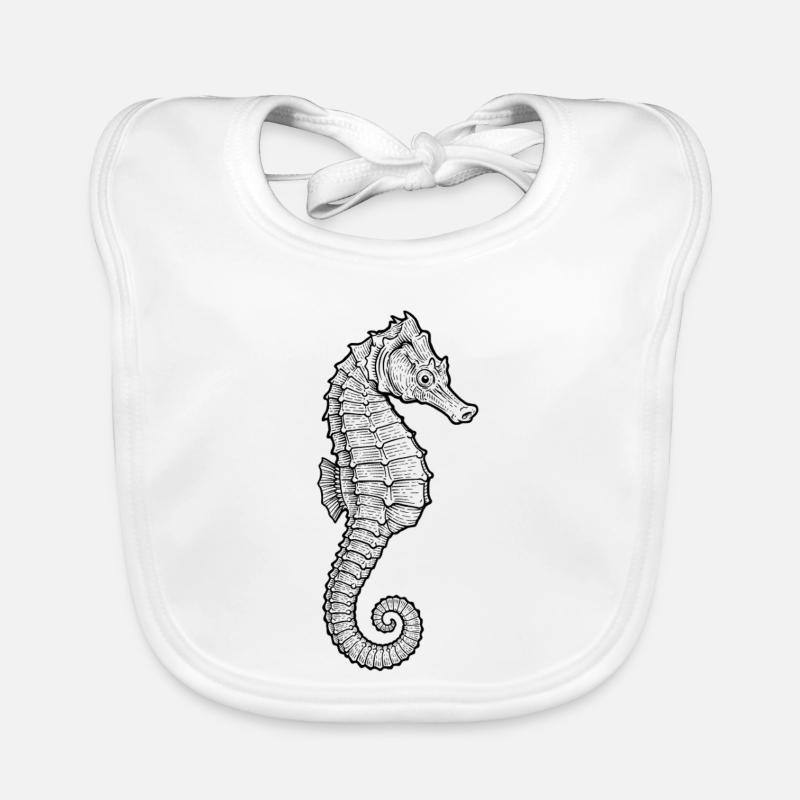 Hippocampe Bavoir bio Bébé