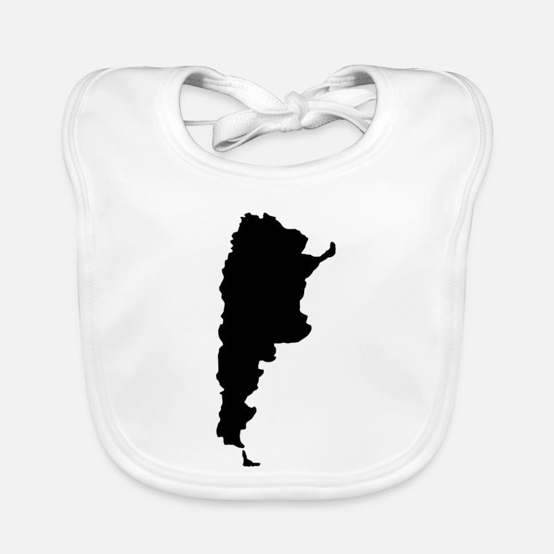 Carte de l’Argentine Bavoir bio Bébé
