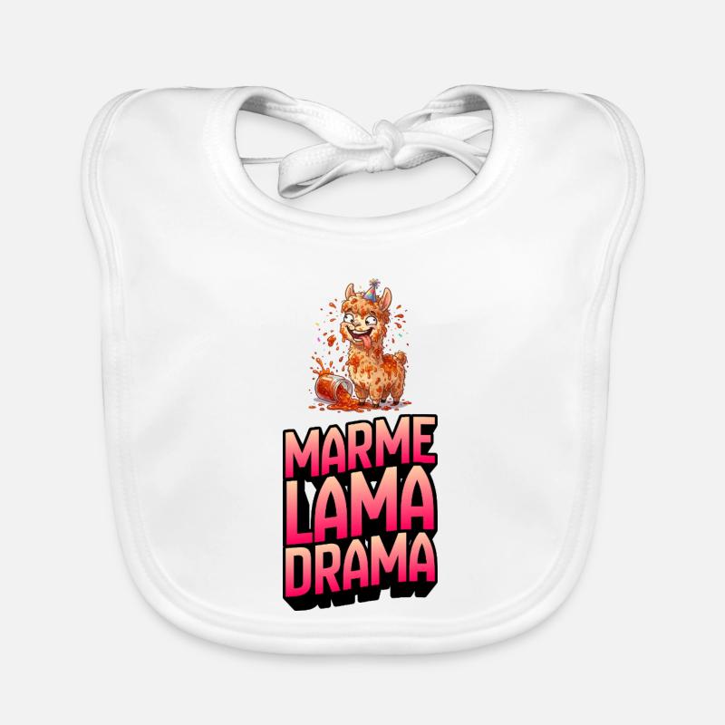 Marme Lama Drama Baby Bio-Lätzchen