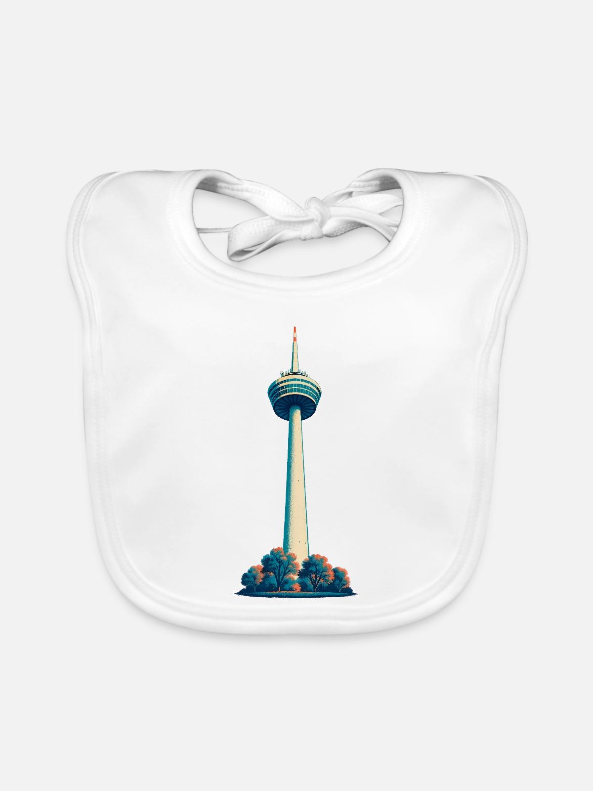 Colonius Retro - Baby Bio-Lätzchen - Weiß - Vorne