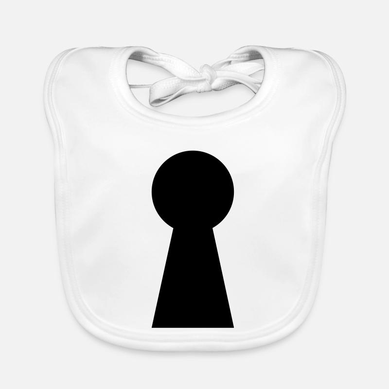 Trou de serrure 1c Bavoir bio Bébé