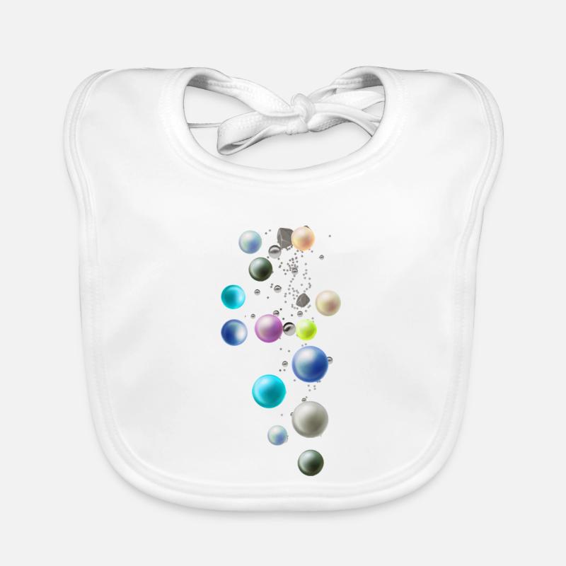Bunte Perlen, Perlen,perle, Steine Baby Bio-Lätzchen