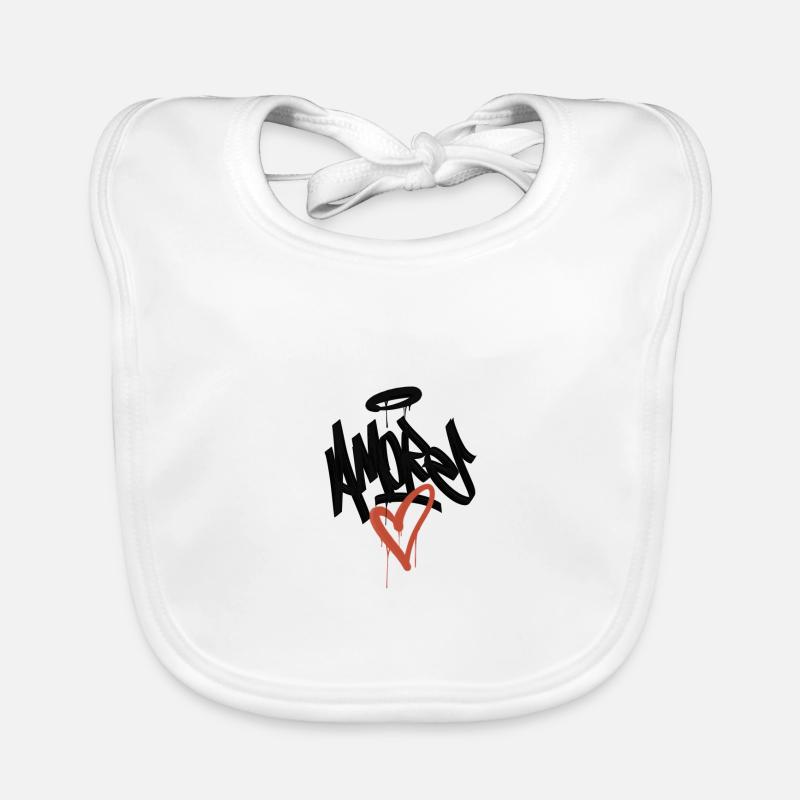 amore graffiti Organic Baby Bibs