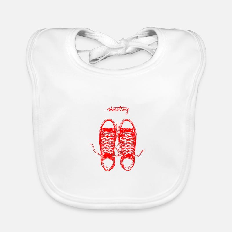 Sneaker shoestring Bavoir bio Bébé