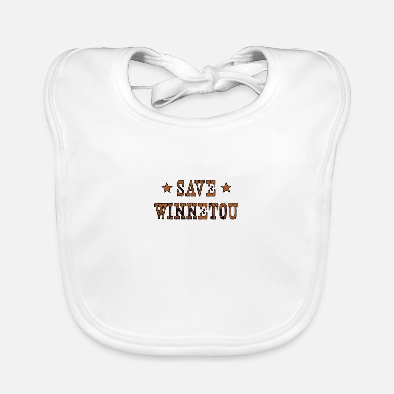 Save Winnetou Indianer Wilder Westen Geschenk Baby Bio-Lätzchen