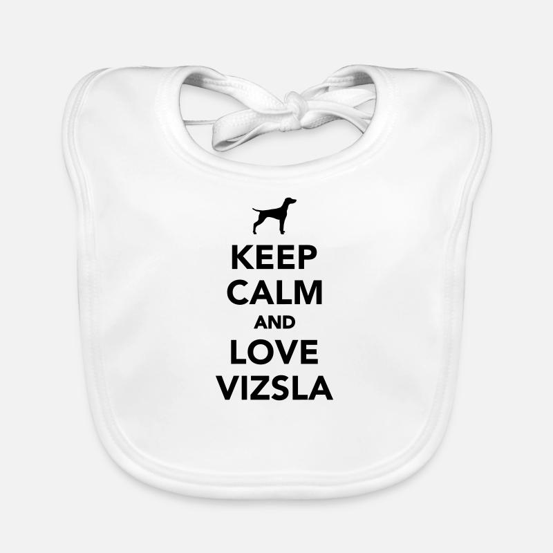 Vizsla - Organic Baby Bibs - white