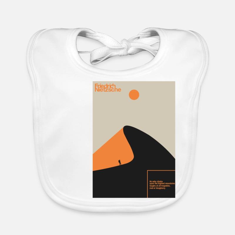 Friedrich Nietzsche Philosopher Author Famous Organic Baby Bibs