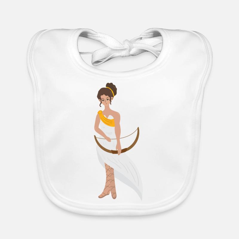 Déesse Artémis Bavoir bio Bébé