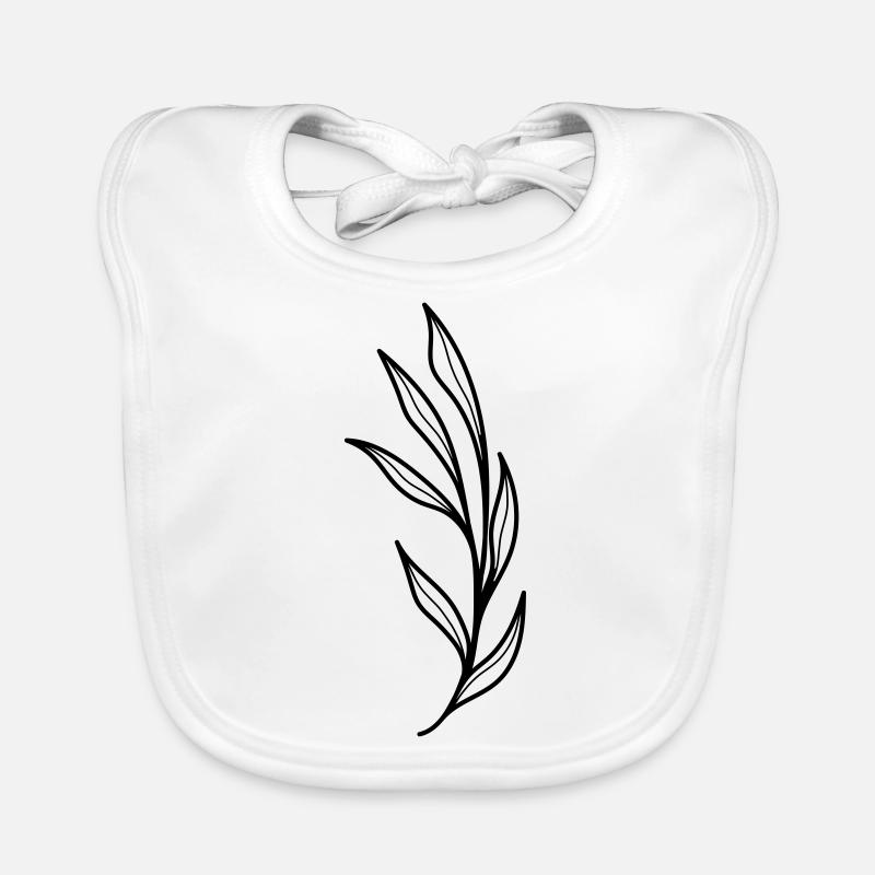 simple Wildblume Baby Bio-Lätzchen