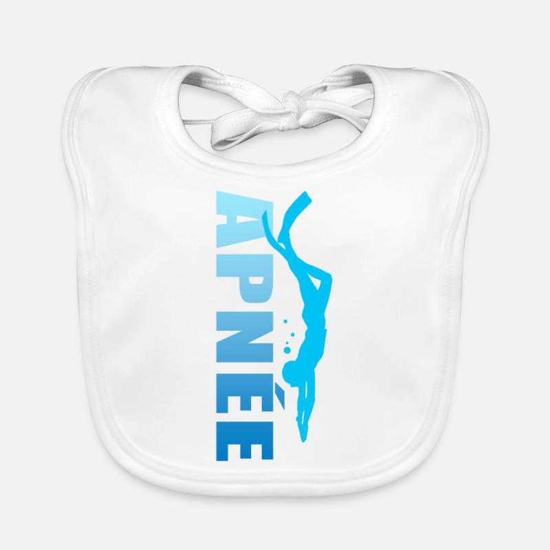 apnée apnéiste sport plongée plongeur Bavoir bio Bébé